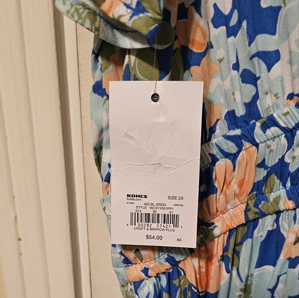 NEW-Woman's Croft & Barrow Plus Size ( 2X) Dress - Picture 4 of 4